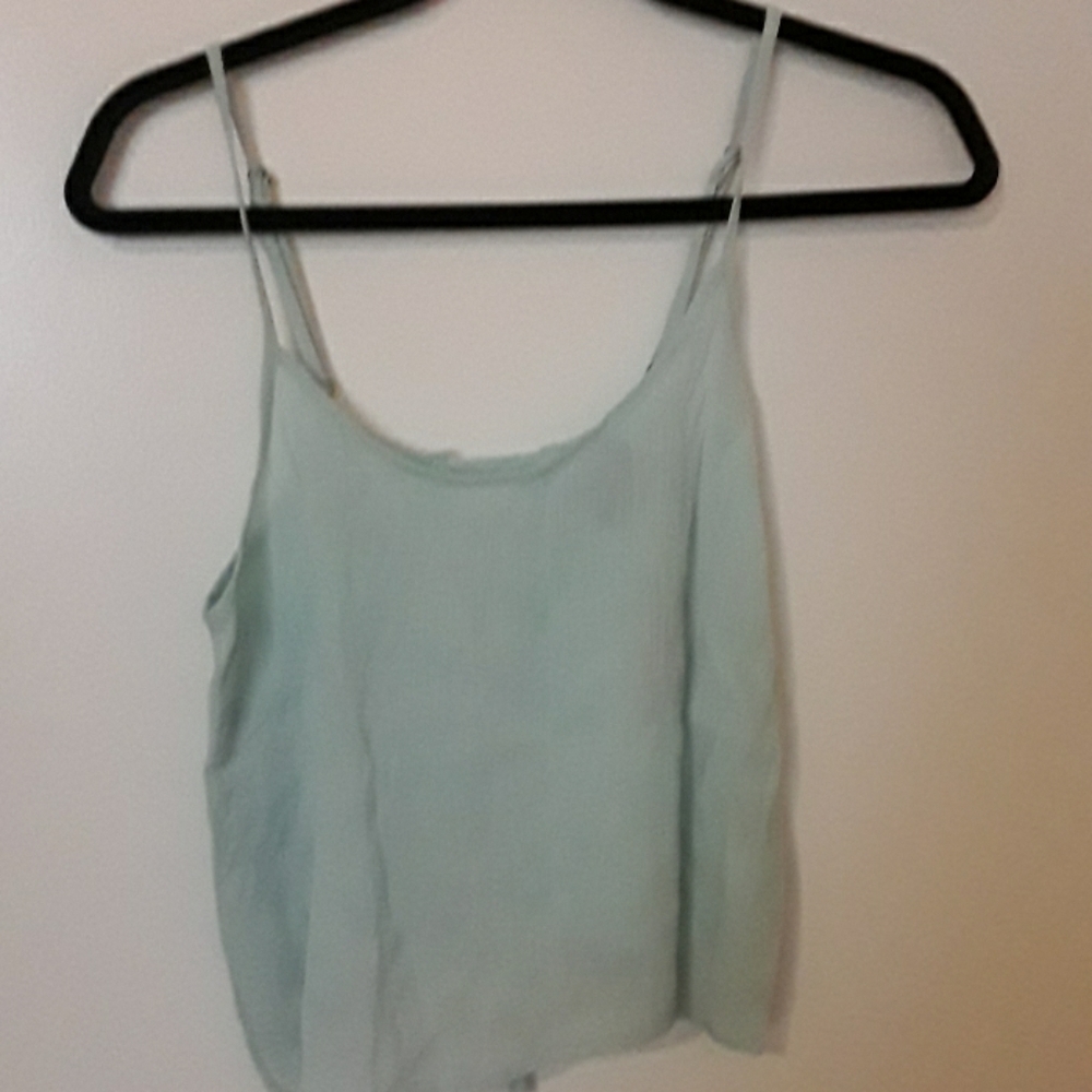 2/$15 BNWT light  blue/mint cropped tank top